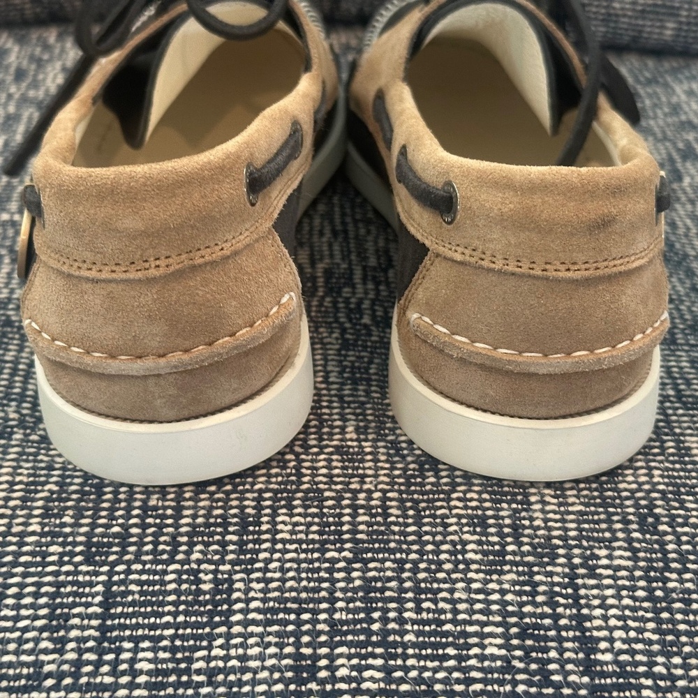 CHANEL moccasins loafers dark grey 2 tone - Picture 9 of 9